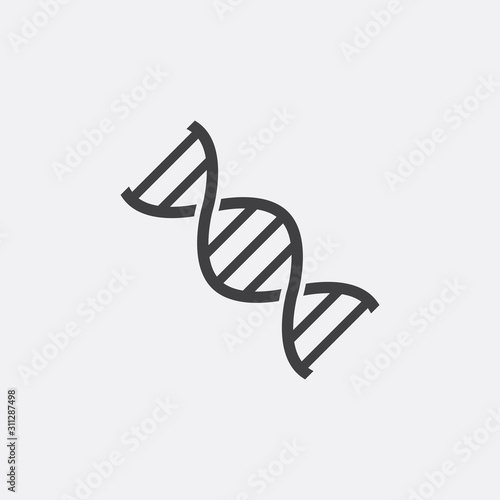 Isolated Vector DNA Helix Icons