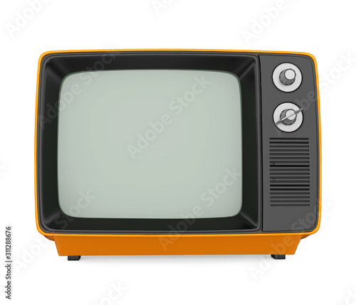 Retro Television Isolated