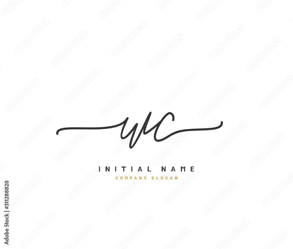 W C WC Beauty vector initial logo, handwriting logo of initial signature, wedding, fashion, jewerly, boutique, floral and botanical with creative template for any company or business. W C WC Beauty vector initial logo, handwriting logo of initial signature, wedding, fashion, jewerly, boutique, floral and botanical with creative template for any company or business.
