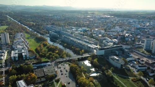 I take some aerial shots with my quadcoper in 4K from the government district in my hometown St.Pölten - Austria photo