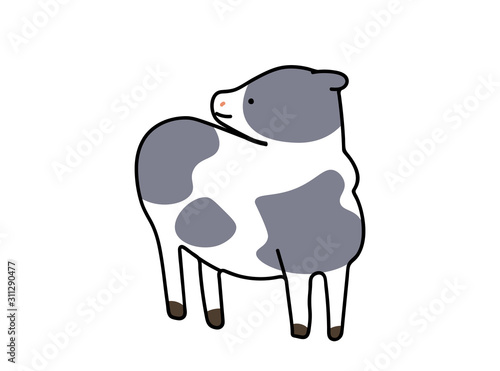 子牛のイラスト