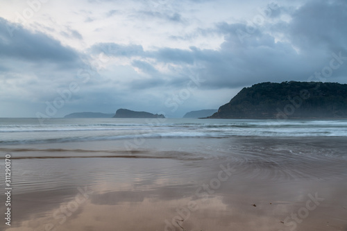 Cloudy Sunrise Seascape