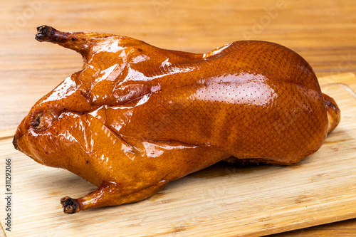 A plate of delicious Beijing roast duck