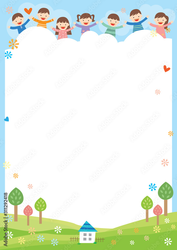 Background with nature and children.Background related to children. Background with nature and children.Background related to children.