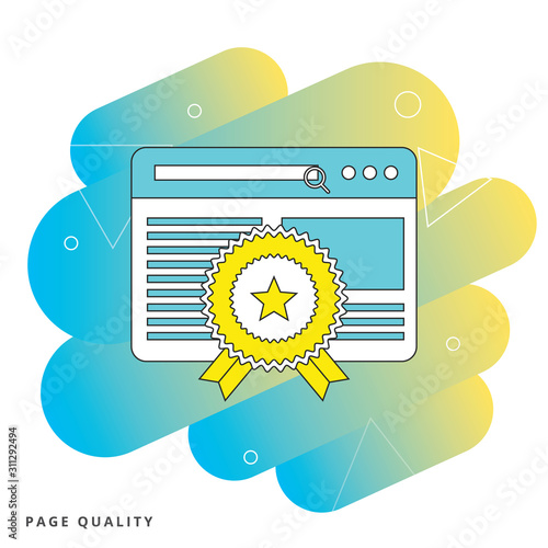 Internet web search ranking on browser vector 
