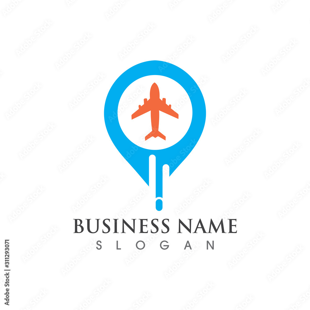 Air Travel Logo Template Design Creative Symbol, Icon Air Travel Logo Template Design Creative Symbol, Icon