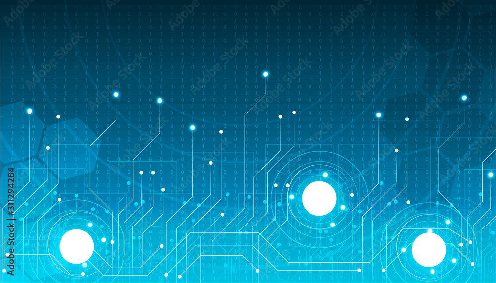 Obraz premium Abstract technology background. Digital illustration..