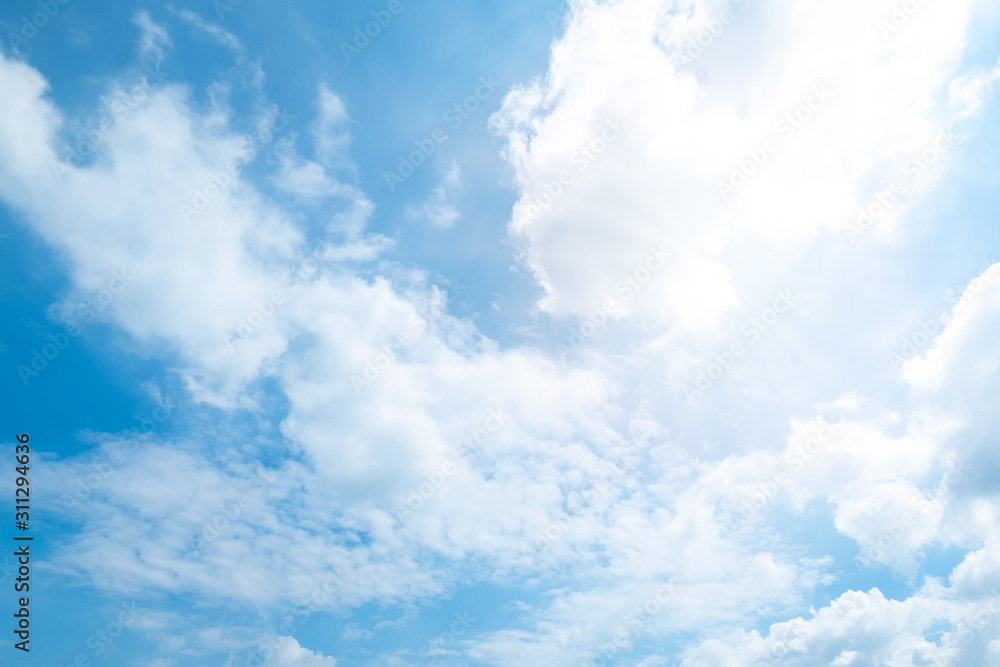 Obraz premium Beautiful blue sky clouds for background.