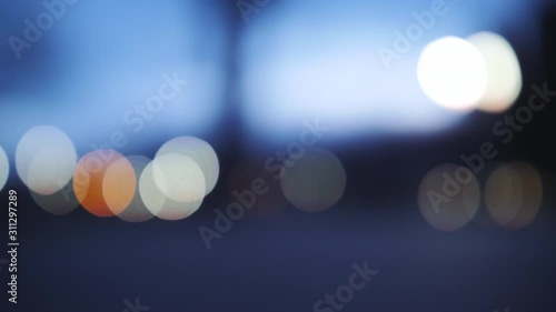 Bokeh Background City Lights Slow Motion 4k 7