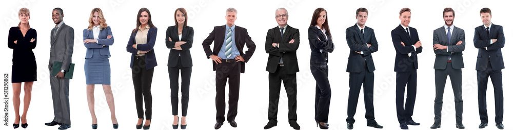 group of successful business people isolated on white group of successful business people isolated on white