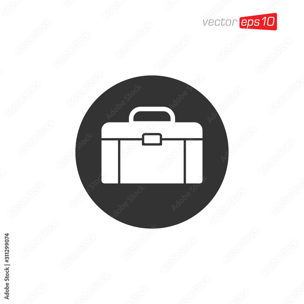 Suitcase or Briefcase Icon Design Vector Suitcase or Briefcase Icon Design Vector