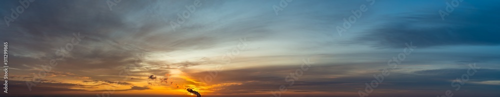 Fantastic clouds at sunrise