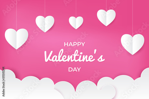 Happy Valentine Day Greeting Card Background