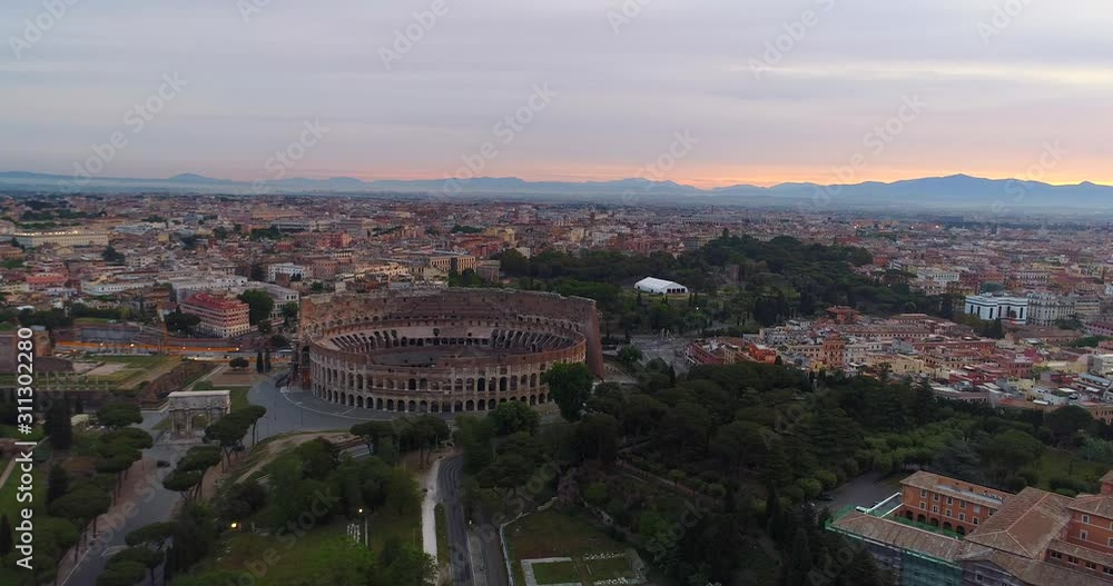 Rome Drone Aerial Helicopter Coloseum Flight Birds Eye View Tour Tourist Destination Roman Architecture Empire Rome Drone Aerial Helicopter Coloseum Flight Birds Eye View Tour Tourist Destination Roman Architecture Empire