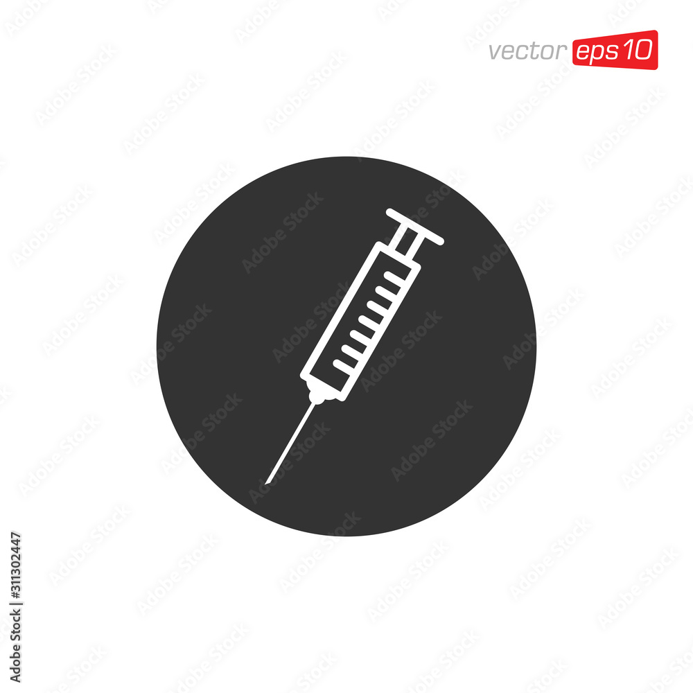 Syringe Medical Icon Design Vector Syringe Medical Icon Design Vector
