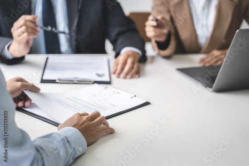 Canvastavla Job interview with human resource manager in office, Recruitment concept