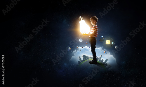 Wallpaper Mural The light of education. Mixed media Torontodigital.ca