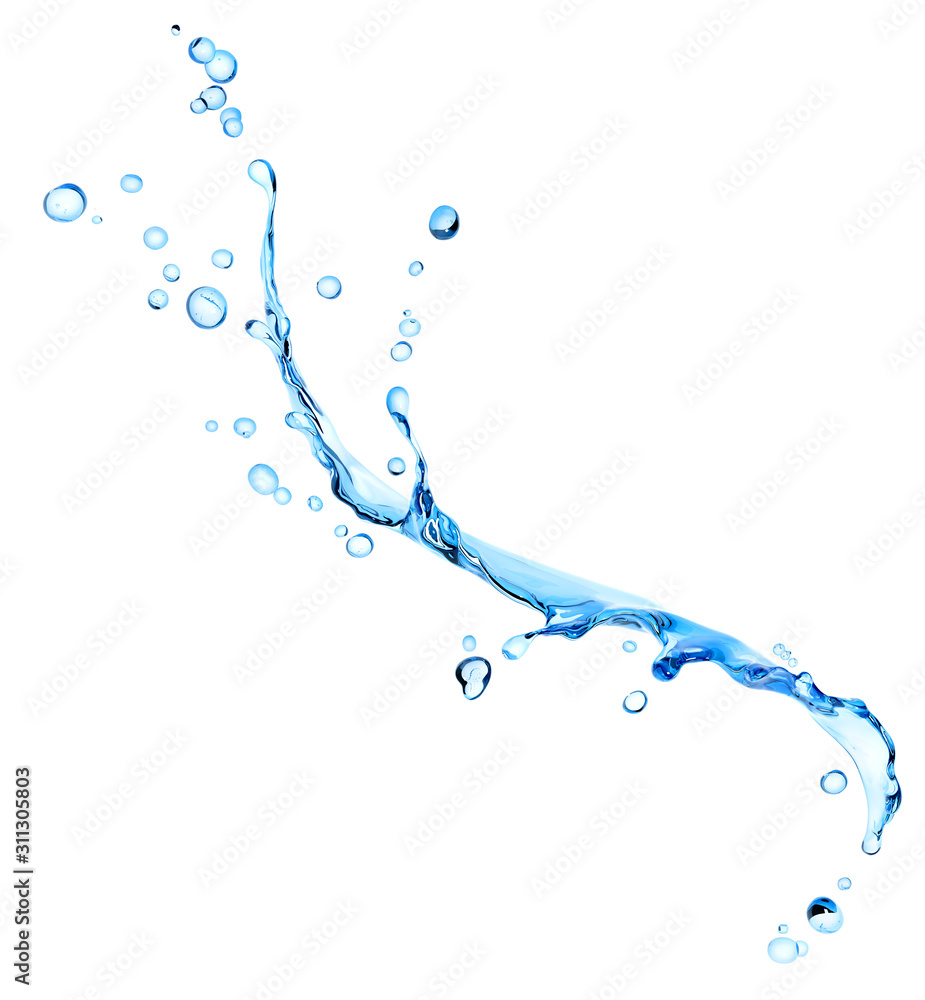Splashing of water abstract background,3d rendering Splashing of water abstract background,3d rendering