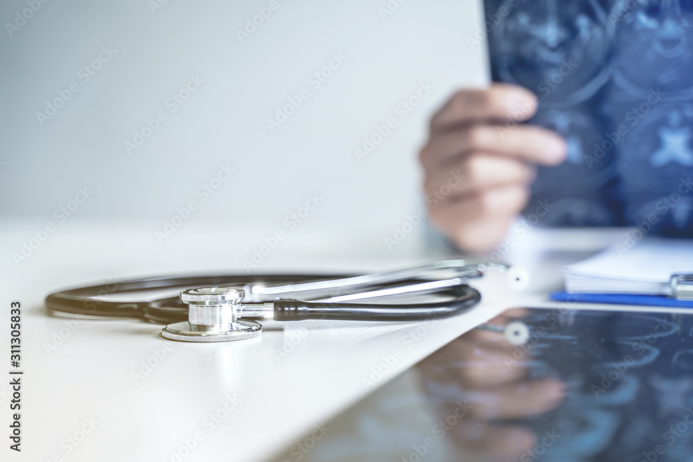 Fototapeta premium Medicine doctor working in hospital, Healthcare and Treatment concept.