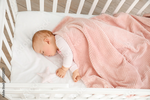 Cute sleeping little baby i...