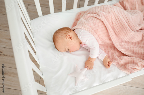 Cute sleeping little baby i...