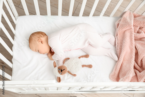 Cute sleeping little baby i...