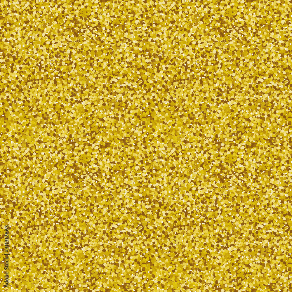Golden glitter. A seamless vector pattern. Background or element to your design.
