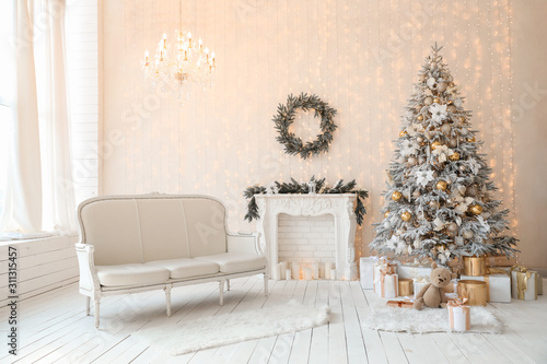 Stylish interior of living ...