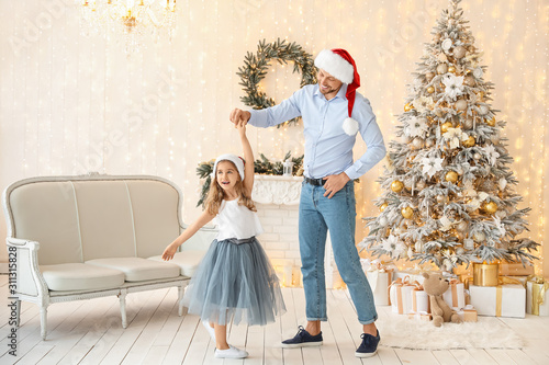 Happy father with little da...