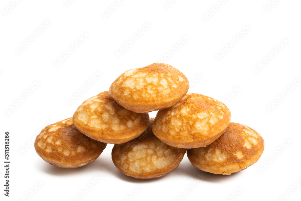 small pancakes Isolated small pancakes Isolated