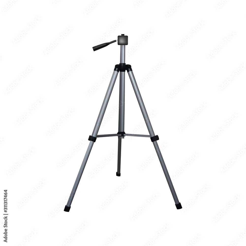Realistic tripod for camera. Realistic tripod for camera.