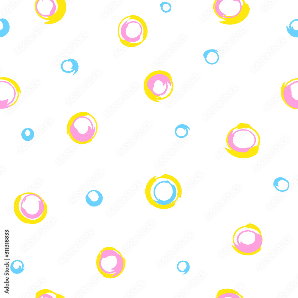 Cute pattern vector white colorful background fabric pattern