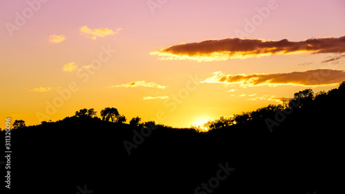 Sunset over the Mountain Range, Andalucia