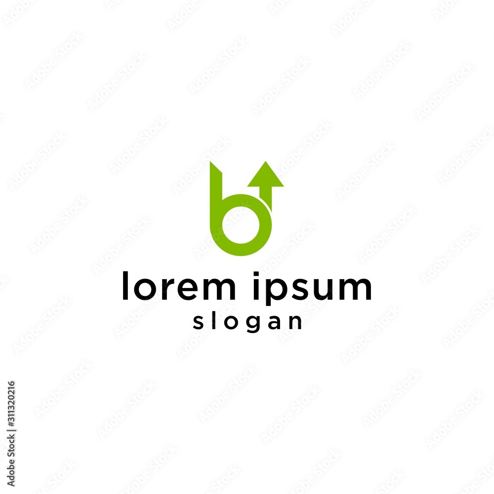 B arrow logo creative simple premium B arrow logo creative simple premium