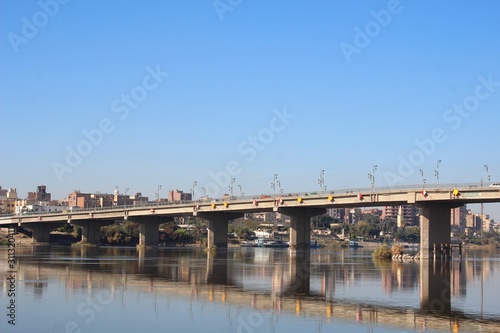 Bridge over the river Nile in Egypt