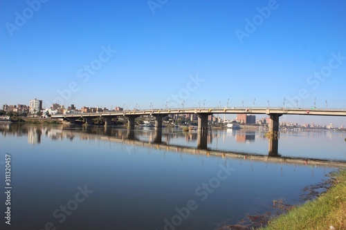 Bridge over the river Nile in Egypt