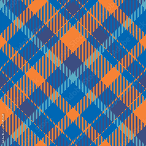 Tartan scotland seamless plaid pattern vector. Retro background fabric. Vintage check color square geometric texture.