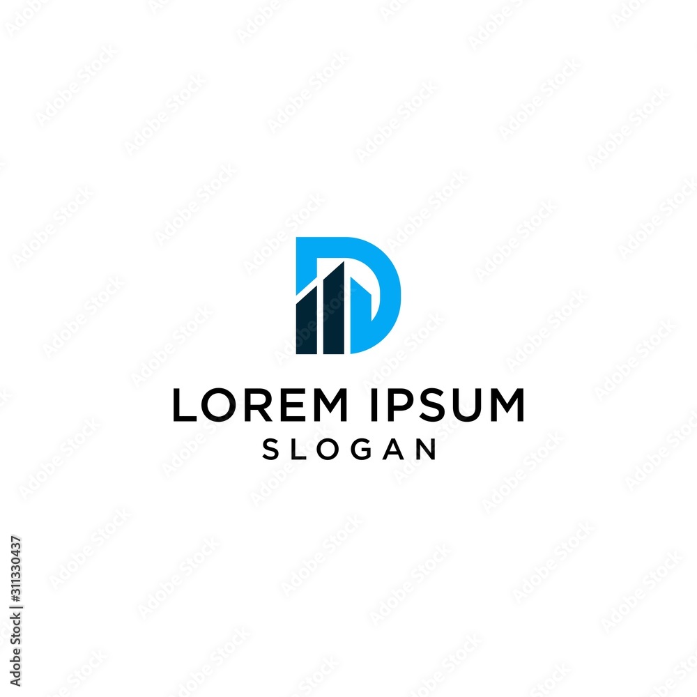 D logo creative premium