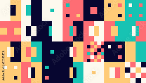 Abstract Square Pattern Design