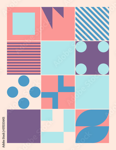 Mid-Century Abstract Vector Pattern