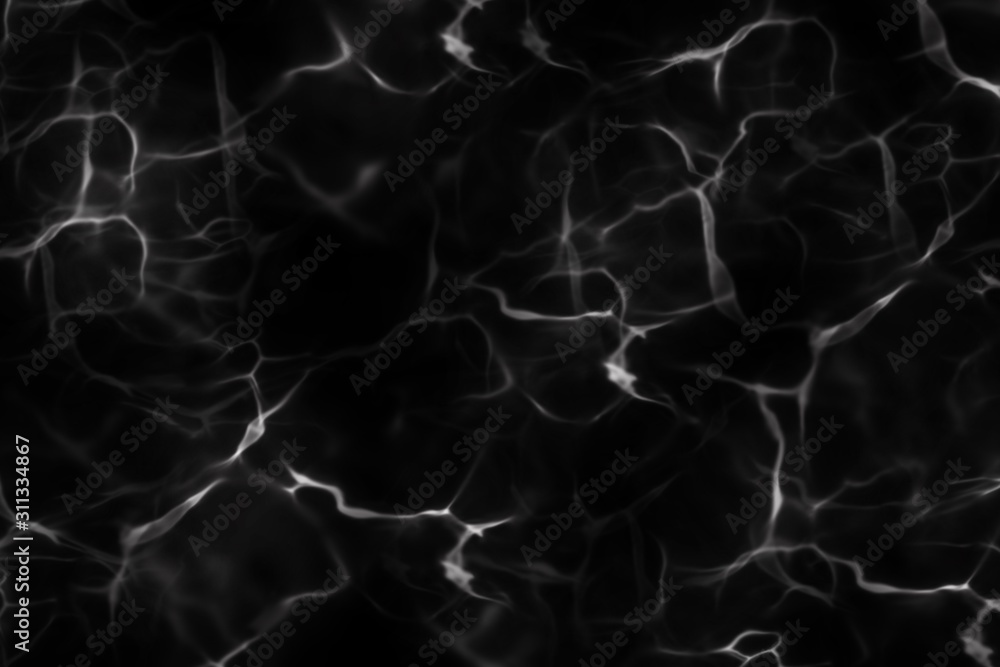 Top view of abstract black marble background. Blurred and Soft image. Natural wallpaper. Copy space. Luxury style.