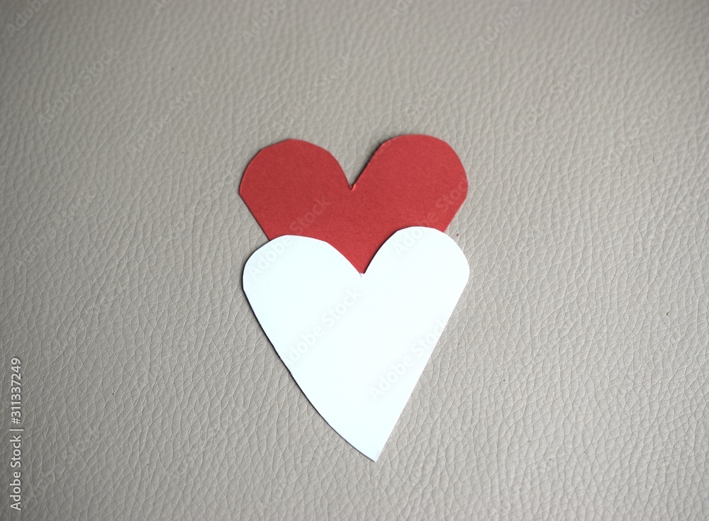 Two hearts, symbols of love.