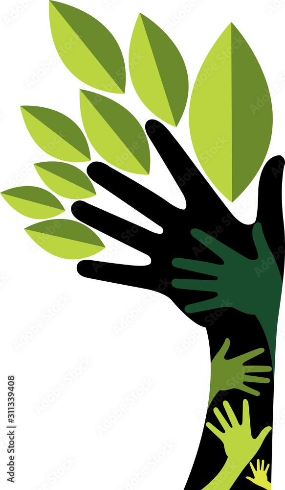 Obraz premium hand tree