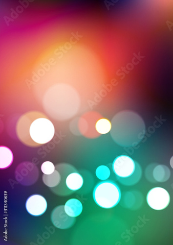 Abstract bokeh lights colors background