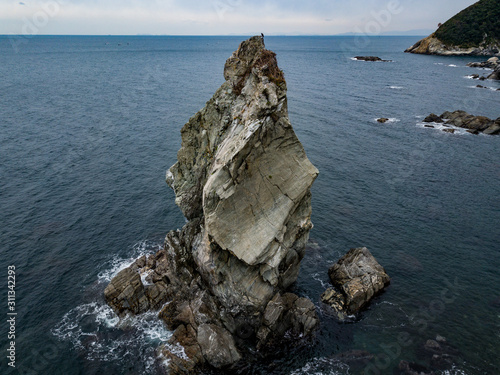 The aerial view of Nushima. photo