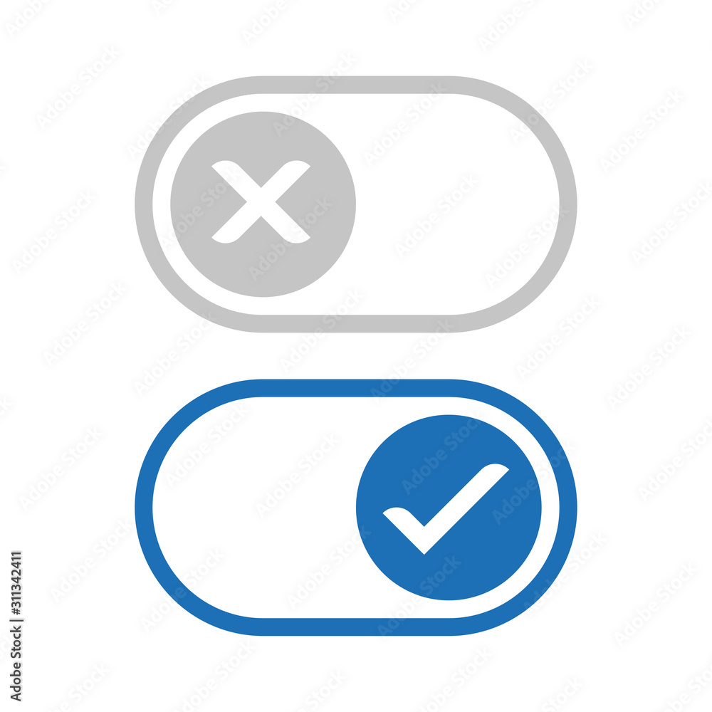 On off icon. Switch button. Vector illustration. On off icon. Switch button. Vector illustration.