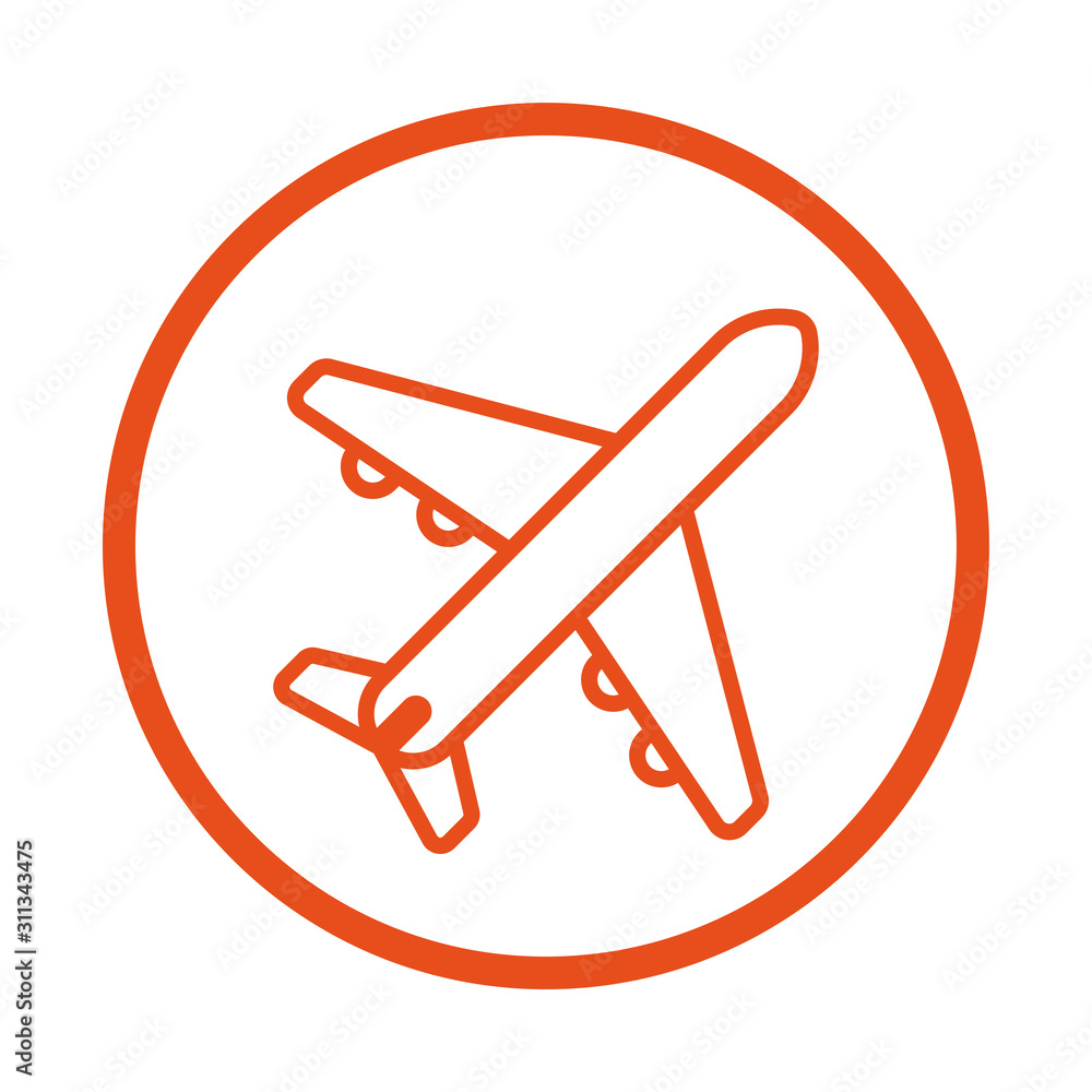 Airplane icon. Travel concept. Vector illustration. Airplane icon. Travel concept. Vector illustration.