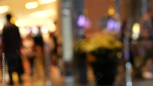 Wallpaper Mural People walk through entrance of shopping mall Torontodigital.ca