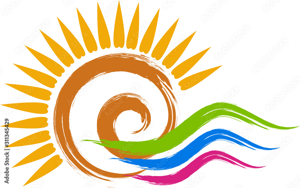 swirl sun logo
