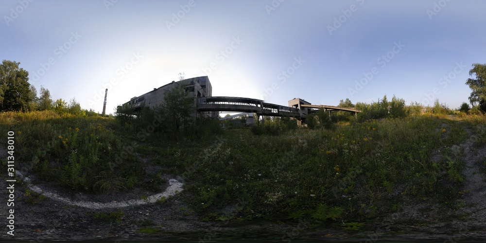 Abandoned Coal Mine 360 Panorama